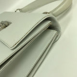 Salvatore Ferragamo Handbag Crossbody 2WAY Gancini leather white Women Used Authentic