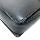 Salvatore Ferragamo bag handbag Gancini Shoulder Bag leather black Women Used Authentic