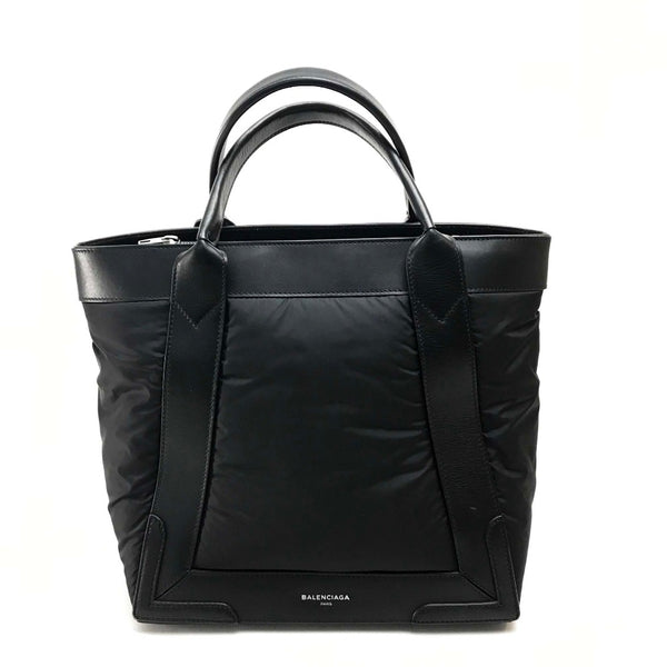 BALENCIAGA Tote Bag Handbag Kabas S Nylon / leather 363425 black Women Used Authentic