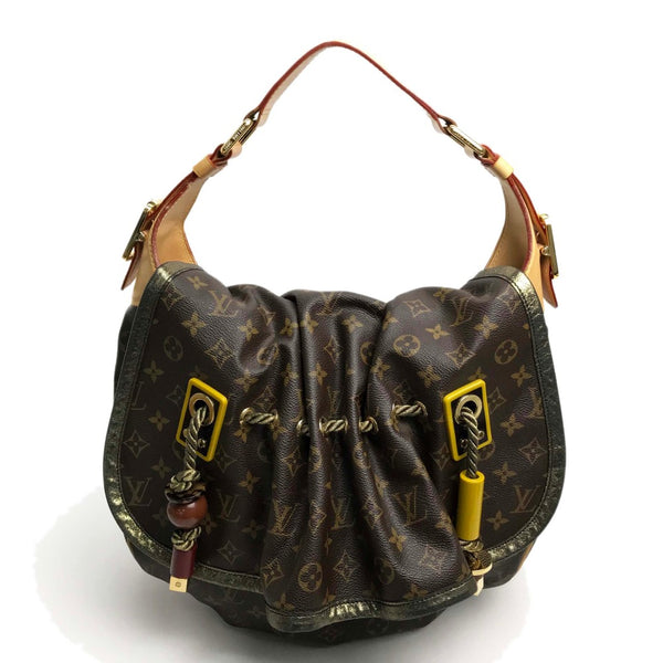 LOUIS VUITTON Shoulder Bag bag handbag one belt Monogram Kalahari GM Monogram canvas M97015 Brown Women Used Authentic