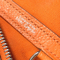 HERMES Tote Bag Bag Shoulder Bag Shoulder Bag Garden Zip PM Towar Officier Orange Women Used Authentic