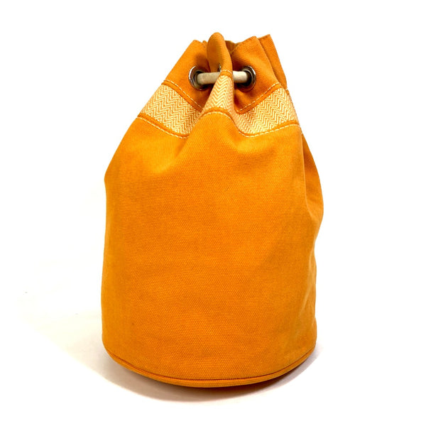 HERMES Shoulder Bag Bag Purse One Shoulder Bag Shoulder Sac Marine Receive MM cotton Orange Women Used Authentic