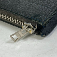 HERMES Clutch bag computer case bag L-shaped fastener Zip tablet leather gray mens Used Authentic