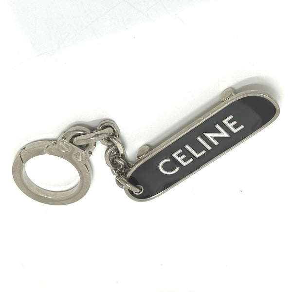 CELINE key ring Bag charm skateboard metal black mens Used Authentic