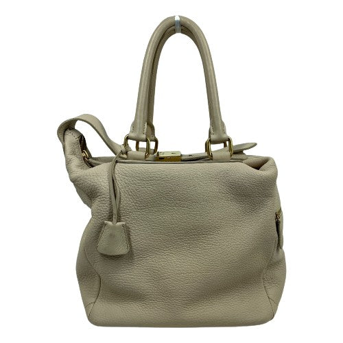 CELINE Handbag Bag Old logo Mini Boston leather beige Women Used Authentic