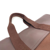 HERMES Handbag Bag MM Tote Bag Valparaiso Leather / canvas Brown unisex(Unisex) Used Authentic
