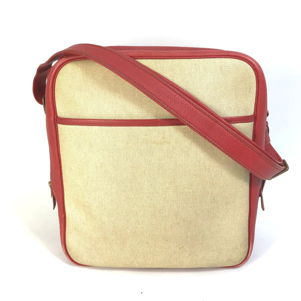 HERMES Shoulder Bag bag shawl victoria square Toruash / Leather beige Women Used Authentic