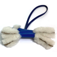 HERMES Bag charm bags bag accessories Fox terrier Buddy charm Cotton / Mouton / Anion Blue Safir unisex(Unisex) Used Authentic