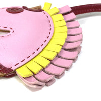 HERMES charm bag strap bag charm sylvest horse zebra Gigi Camaille Anyo Miro pink Women Used Authentic