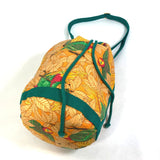 HERMES Shoulder Bag bag one belt shoulder bag vintage Bird pattern purse canvas green Women Used Authentic