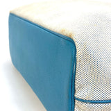 HERMES Tote Bag Bag Shoulder Bag Shoulder Bag Jardine PM Toile Ash / Taurillon Clemence blue Women Used Authentic