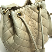 CHANEL Shoulder Bag Crossbody coco ball matelasse Shoulder Bag lambskin beige Women Used Authentic