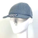 CHANEL cap hat cap baseball Airline 16Stainless Steel denim beads cotton blue Women Used Authentic