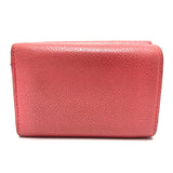 CHANEL Trifold wallet compact CC COCO Mark W Hook Wallet Small Flap Wallet Caviar skin A70796 salmon pink Women Used Authentic