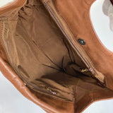 CHANEL Handbag bag handle CC COCO Mark leather Brown Women Used Authentic