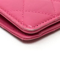 CHANEL Folded wallet Bifold Walletlong wallet Simply CC COCO Mark Wallet lambskin A80211 pink Women Used Authentic