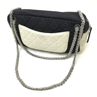 CHANEL Shoulder Bag Bag Chain quilting By color canvas black Women Used Authentic