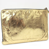 CHANEL Clutch bag bag pouch VOTEZ COCO business bag leather A82164 gold Women Used Authentic