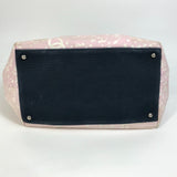 CHANEL Tote Bag bag handbag COCO Mark canvas Light pink x black Women Used Authentic