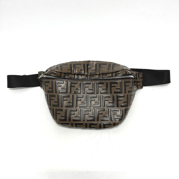 FENDI body bag Bag Crossbody bag Shoulder Bag Zucca leather 7VA434 Brown mens Used Authentic