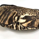 GUCCI Shoulder Bag Bag Tote Bag large capacity Leopard One handle Harako / Leather 243308 Dark brown unisex(Unisex) Used Authentic