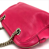 GUCCI Shoulder Bag Bag Double ChainShoulder Bag Interlocking G SOHO (Soho) leather 308983 pink Women Used Authentic