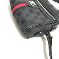 GUCCI Shoulder Bag Pochette Crossbody bag Balenciaga Balenciaga collaboration Hacker Project GG Canvas / leather 680128 black mens Used Authentic