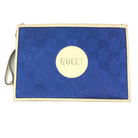 GUCCI Clutch bag With strap pouch bag Off The Grid Off The Grid Nylon / leather 625598 blue mens Used Authentic