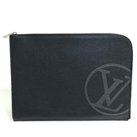 LOUIS VUITTON Clutch bag Bag Pochette Joule GM LV Circle bag Taurillon Clemence Leather M67756 black mens Used Authentic