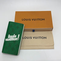 LOUIS VUITTON Long Wallet Purse Bifold Wallet Monogram Everyday LV Portefeuille Blaza Monogram canvas M80801 green mens Used Authentic