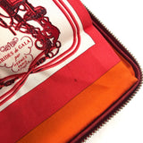 HERMES Tote Bag bag shopping bag silky pop handbag Brides de Gala Buffel Skipper / Silk Red Women Used Authentic
