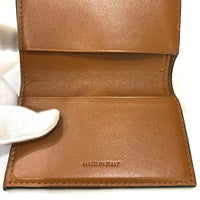 CELINE Trifold wallet Compact wallet Triomphe Small trifold PVC / Leather Brown Women Used Authentic