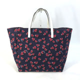 GUCCI Tote Bag Bag heart Canvas / leather 282439  Navy Women Used Authentic