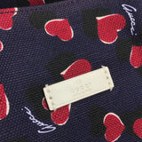 GUCCI Tote Bag Bag heart Canvas / leather 282439  Navy Women Used Authentic