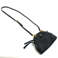 GUCCI Shoulder Bag clutch bag crossbody shoulder bag GG Marmont Liber Tiger Cat Head leather 524620 black Women Used Authentic