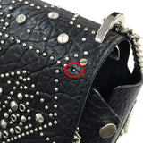 JIMMY CHOO Shoulder Bag Bag Studs Chain Rocket Petit Star leather black Women Used Authentic