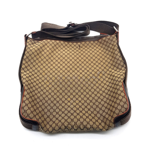 CELINE Shoulder Bag bag crossbody messenger Macadam all over pattern Shoulder Bag Canvas / leather Brown unisex(Unisex) Used Authentic