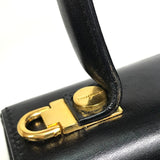 Salvatore Ferragamo Shoulder Bag 2WAY Shoulder Bag Shoulder Gancini leather black Women Used Authentic