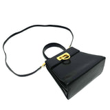 Salvatore Ferragamo Shoulder Bag Bag Crossbody Gancini 2WAY mini leather O212193 black Women Used Authentic