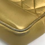 CHANEL Shoulder Bag Bag Chain Tote Coco ball Matrasse lambskin Gold x Gold Metal Women Used Authentic