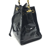 CHANEL Shoulder Bag bag shoulder bag one belt CCCOCO Mark purse Patent leather black Women Used Authentic