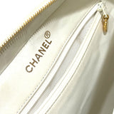 CHANEL Handbag Bag Tote Bag CC COCO Mark Mattasse logo Cotton canvas Ivory series x black Women Used Authentic