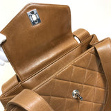 CHANEL Handbag Bag Tote Bag Matrasse CC COCO Mark lambskin Brown Women Used Authentic