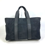 HERMES Handbag Bag Tote Bag Akapu Luco MM Tote Bag Nylon / leather black Women Used Authentic