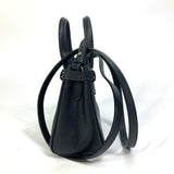 Salvatore Ferragamo Shoulder Bag Bag 2WAY Gancini mini leather 21E235 black Women Used Authentic