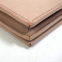 GUCCI Shoulder Bag Bag Shoulder wallet GG/Crossbody Gucci Nice/2WAY enamel 354086 beige Women Used Authentic