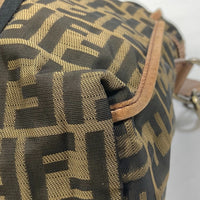 FENDI Tote Bag Bag Zucca FF pattern Handbag 2WAY Bag Shoulder Bag Leather / canvas 7VA158 Brown Women Used Authentic