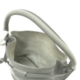 CELINE Handbag Bag Crossbody Big bag Bucket leather 187243 gray Women Used 100% authentic
