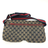 GUCCI Waist bag Bag GG/logo body bag GG canvas / leather 28566 Red mens Used 100% authentic