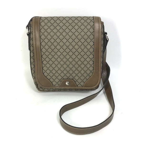 GUCCI Shoulder Bag with flap Crossbody bag Diamante PVC / Leather 295679 beige mens Used Authentic